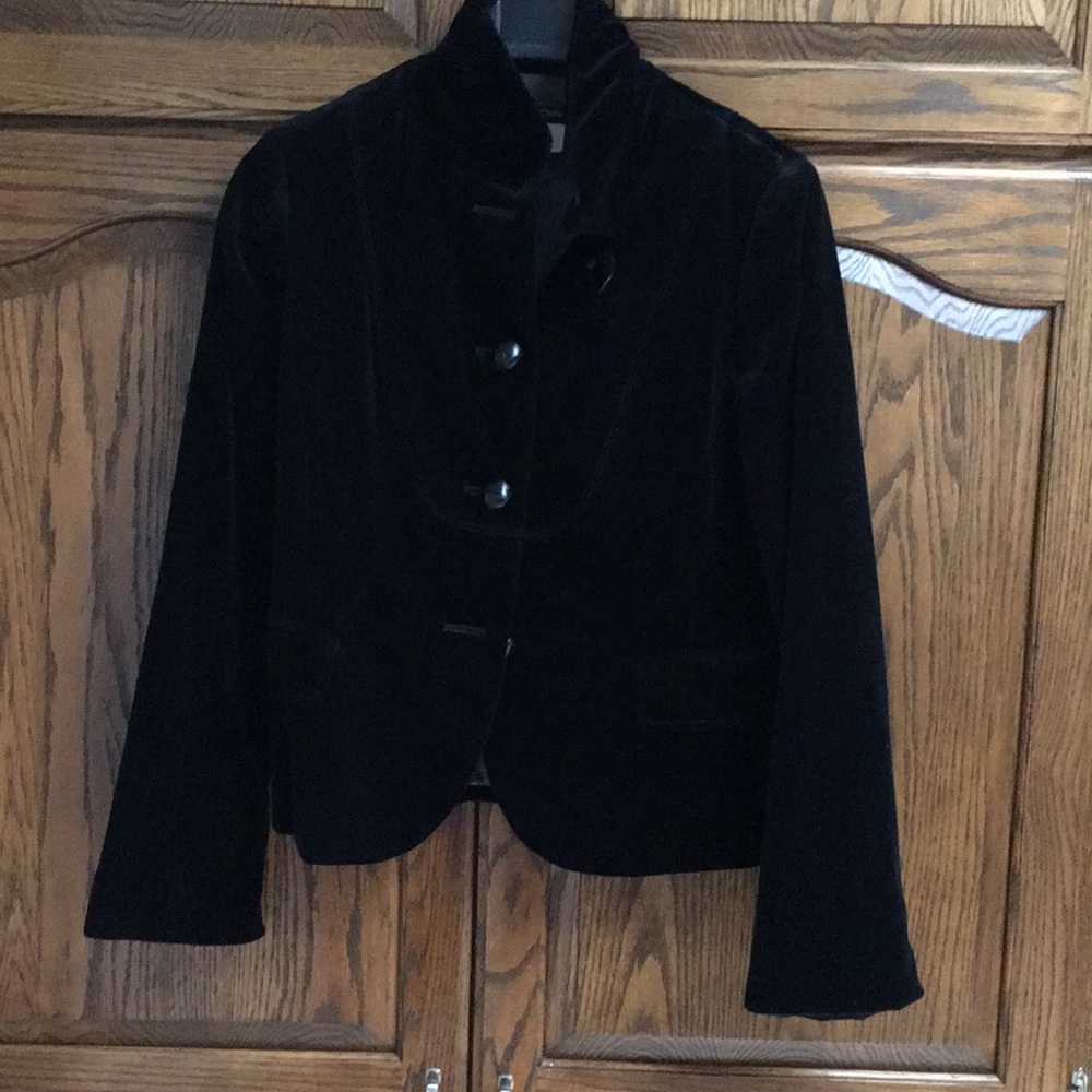 J.Crew velvet black blazer in size 6